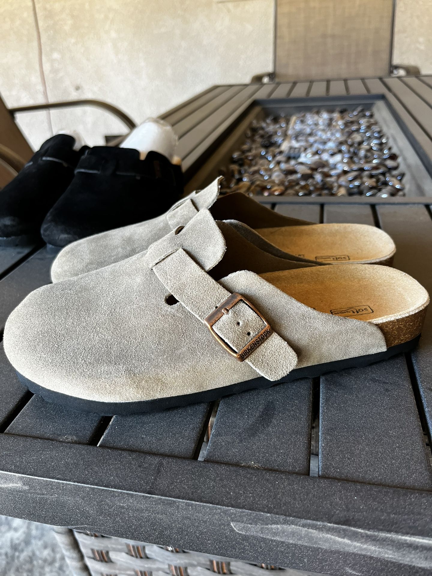 2 pairs Boston Birkenstocks Size W8/M6