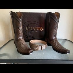 Botas Cuadra De Cayman Con Cinto 