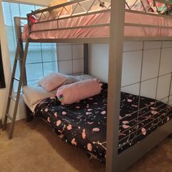 Build-a-Bunk Gray Full/Futon Loft Bed 

