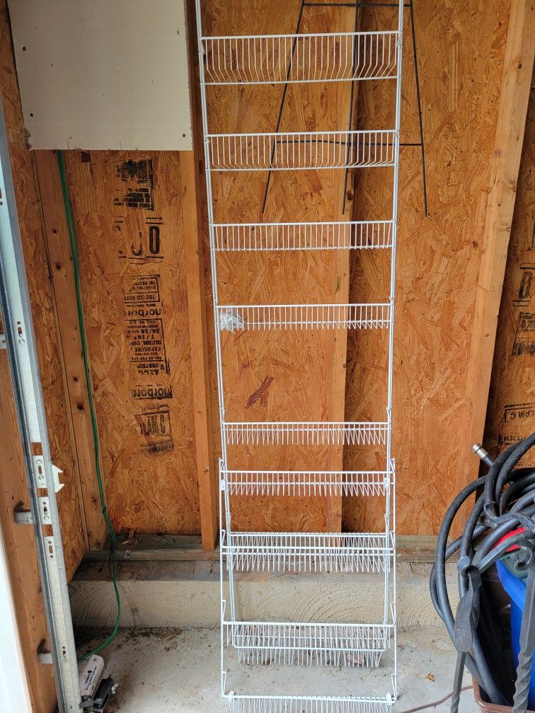 White Wire Storage Racks