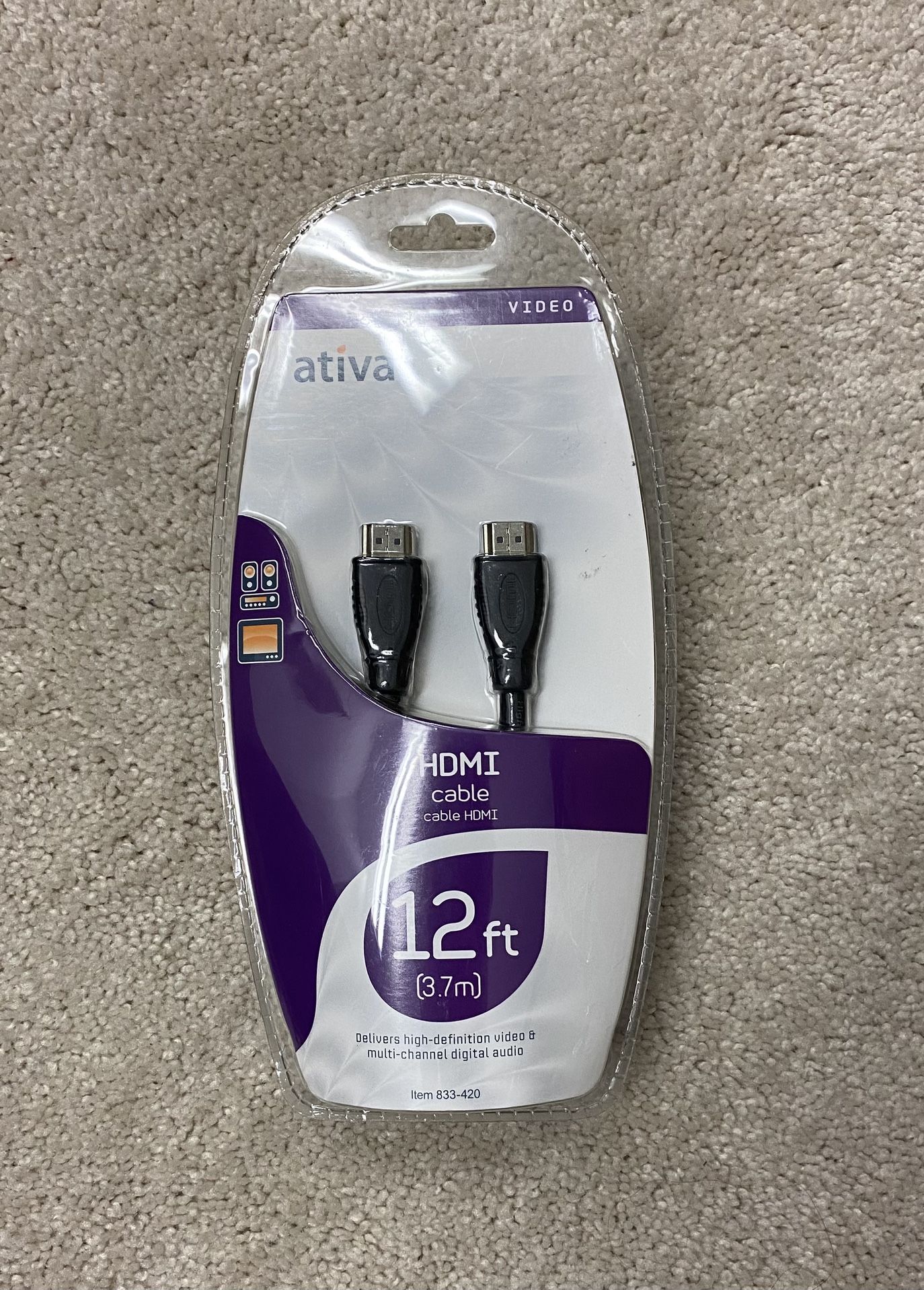 Ativa Video HDMI Cable 12ft