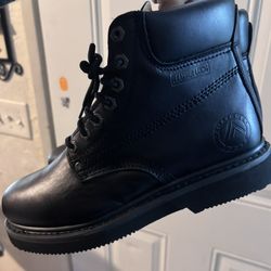 Slip Resistant Leather Boots 