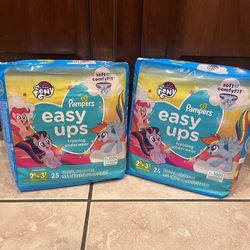 Pampers Easy Ups 2T-3T (16-34 lbs) 25 Training Underwear per Pack ($15 for both!)