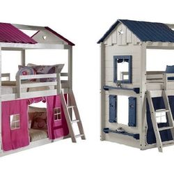 New Twin Twin Sweetheart or Star Gaze Tent Bunkbed (Delivery Available)