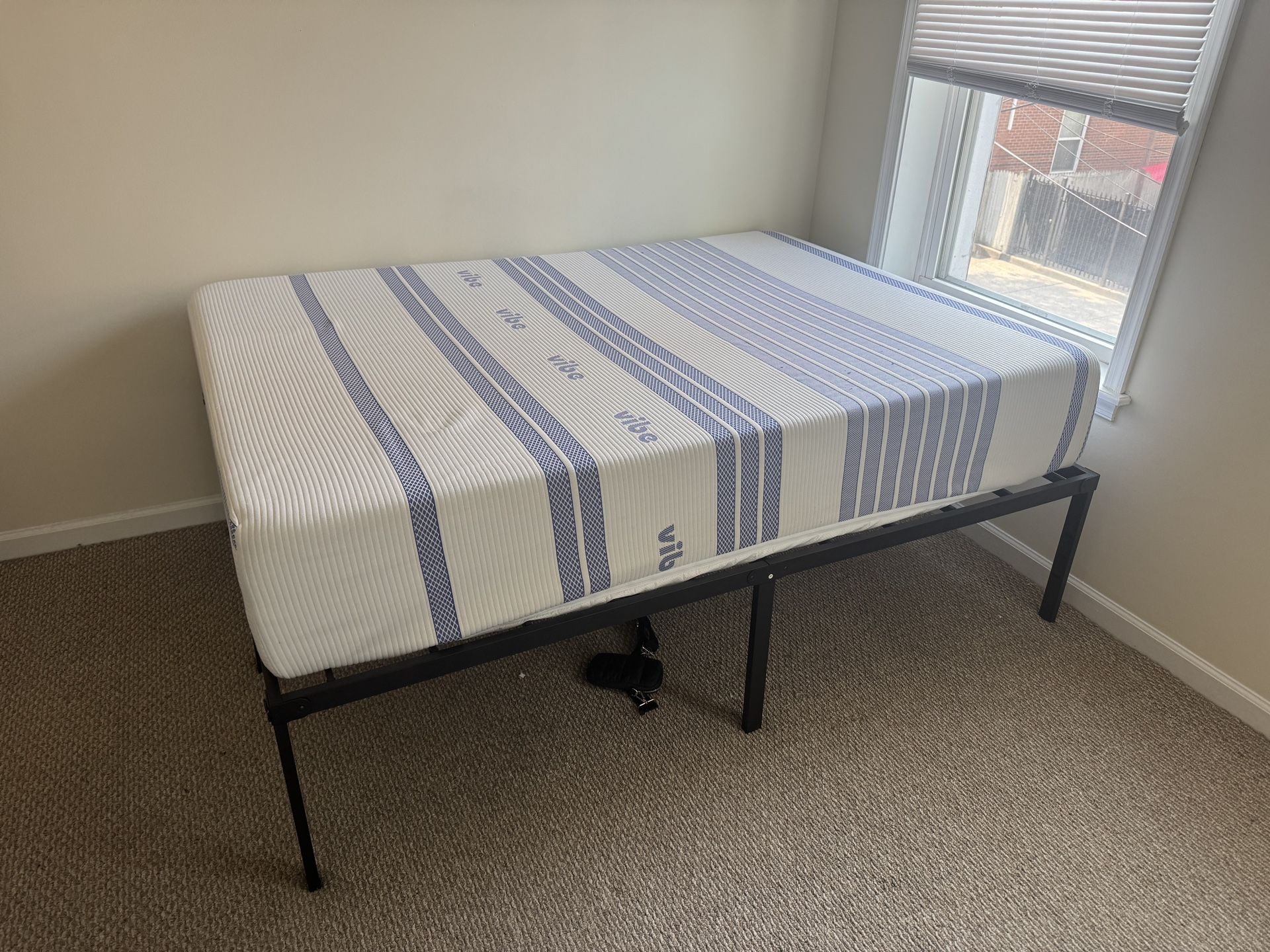 Full size mattress and bed frame