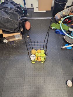 Free tennis ball hopper basket