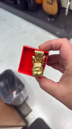 Gold boxer pendant