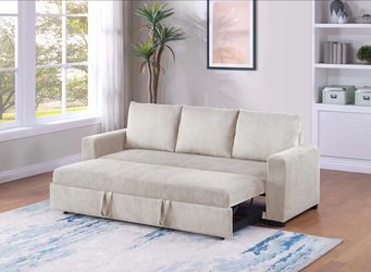 Brand New Beige Adjustable Sofa Sleeper