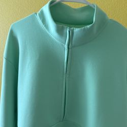 New Nike Light Green Quarter Zip Mint Condish