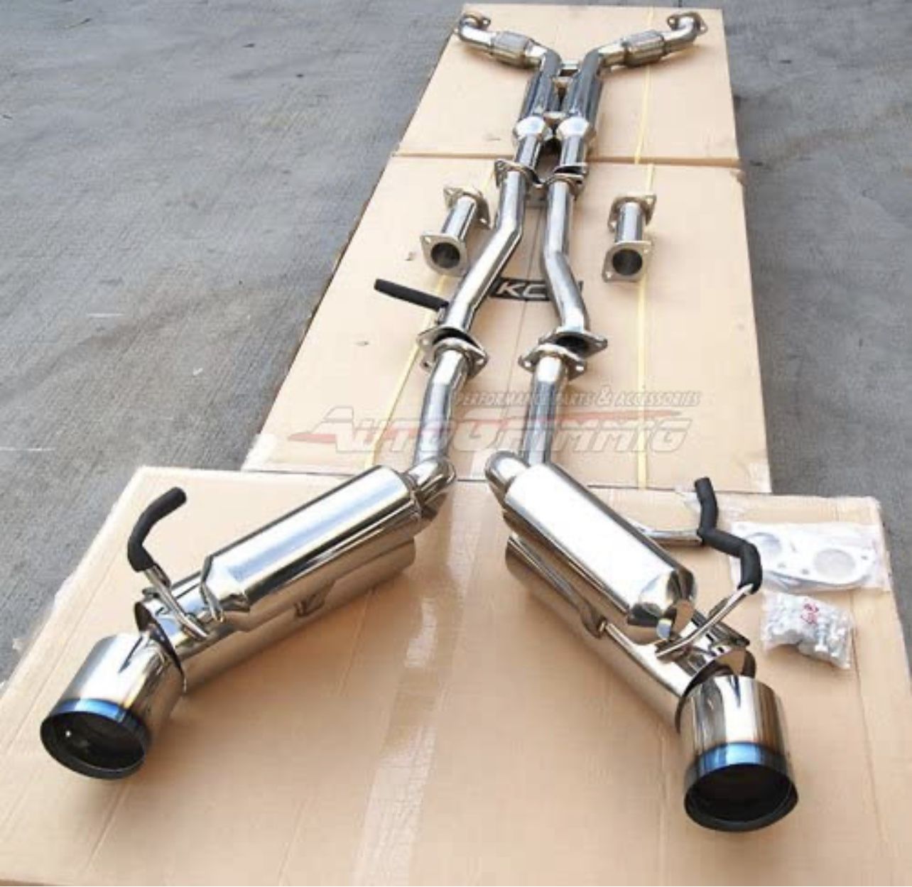 HKS Rep Exhaust  With Resinated Down Pipes Great Condition 
