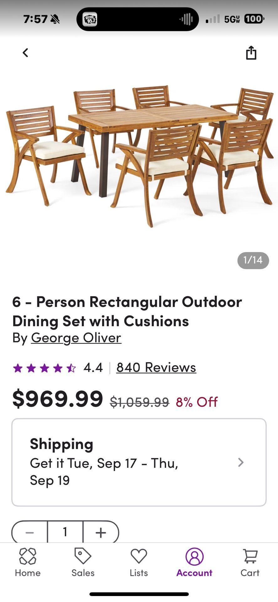 6 Person Wayfair Outdoor Dining Set
