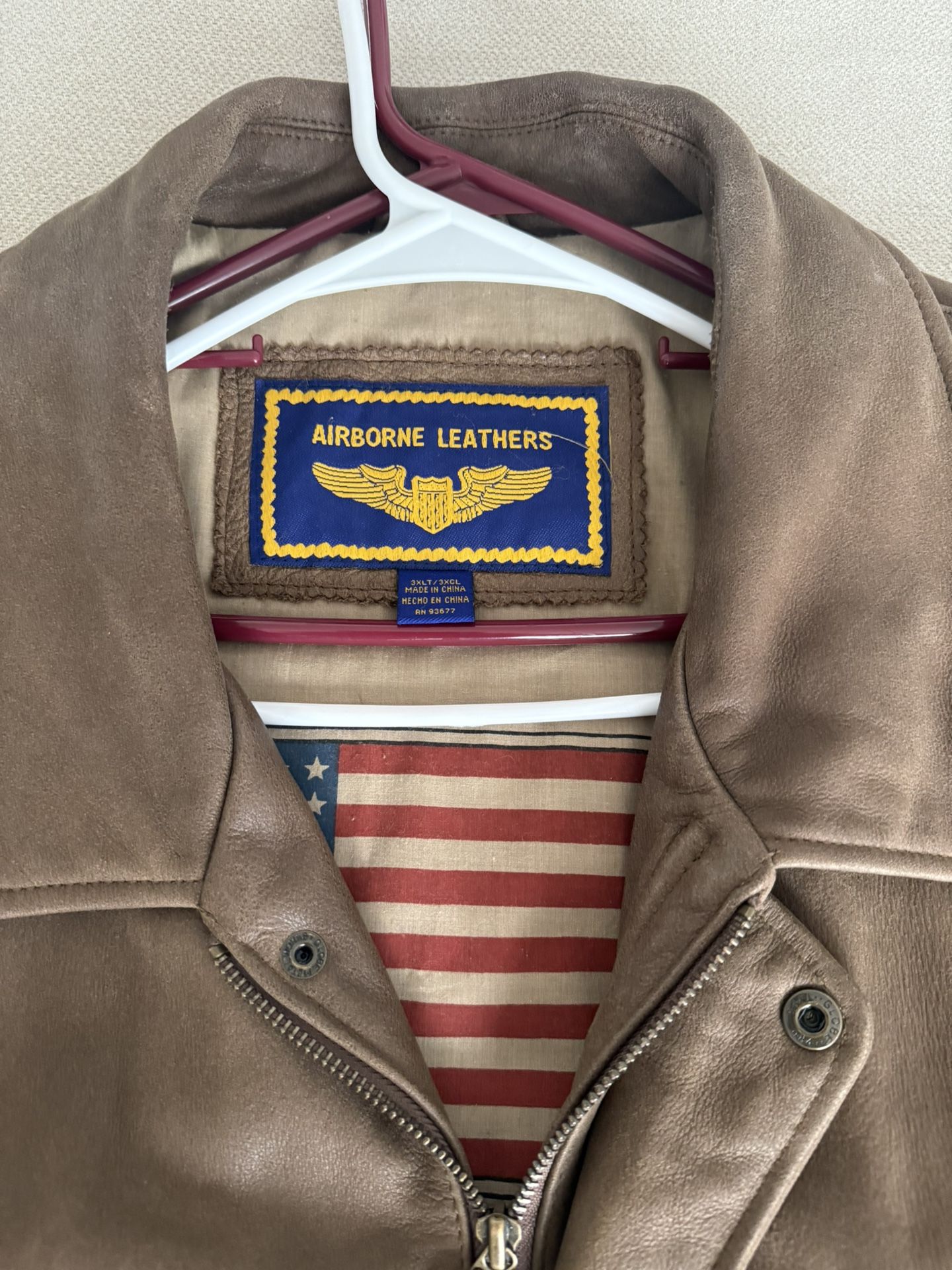 Vintage Airborne Leather Jacket
