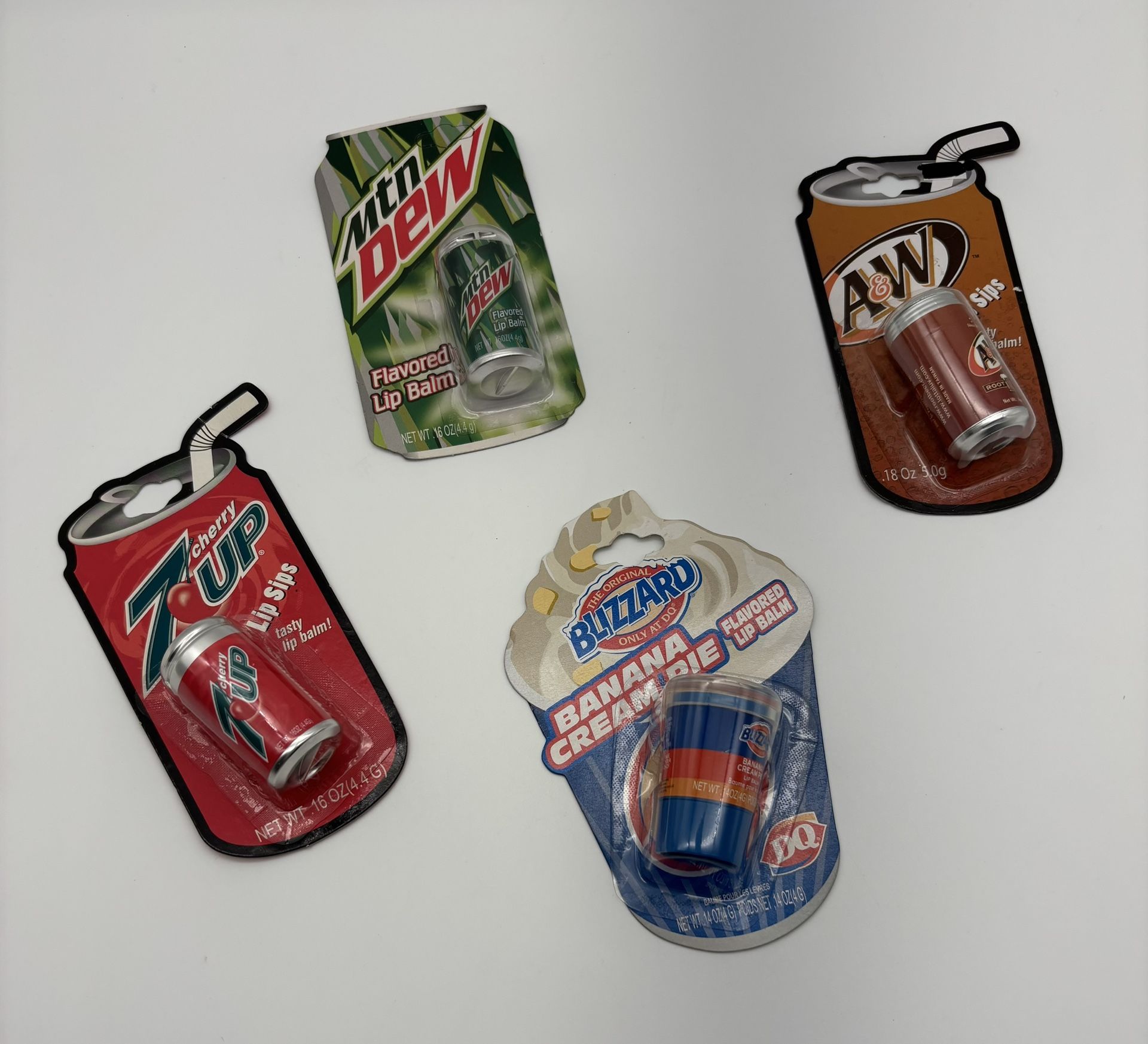 Lip Sips Flavored Lip Balm- Set of 4