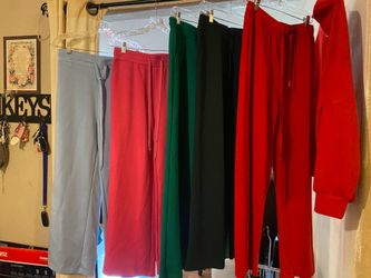 sweatpants $10 each  available at Desoto