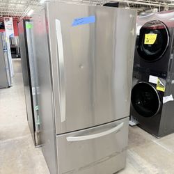 BOTTON FREEZER STAINLESS STEEL FRIDGE 