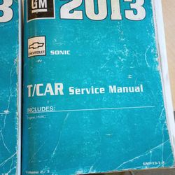 2013 GM Factory Manuals Sonic 
