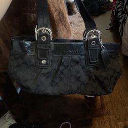 Black Coach Purse  Lightly Used 