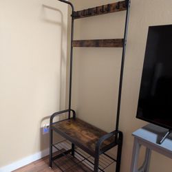Coat Rack And Bench