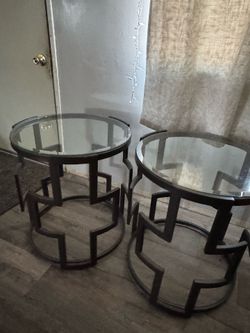 Two side tables