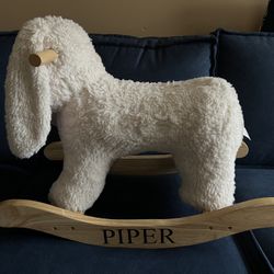 Pottery Barn Kids Sherpa Bunny Plush Rocker