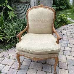 Two Wood Armchairs Perfect For Reupholstering