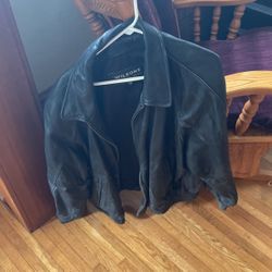 Vintage Leather Jacket, Size 2XL