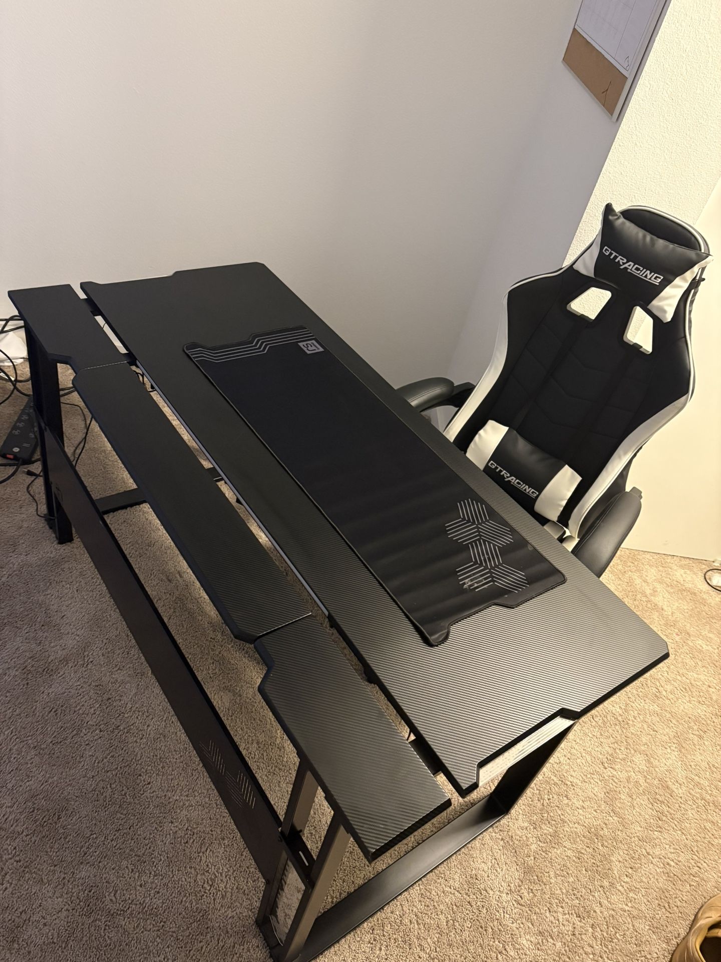LED Gaming Desk And Chair