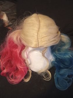 Harley Quinn Cosplay Wig with Pigtails