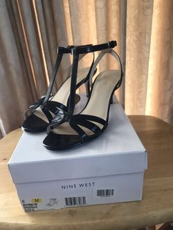 Nine West Strapped Heels, Size 8