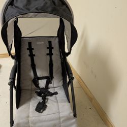 Kolcraft Stroller – Gray/Black – Free-Stand, 1-Hand Fold