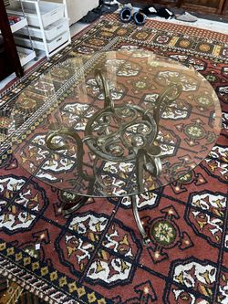 Glass Side Table Metal Legs