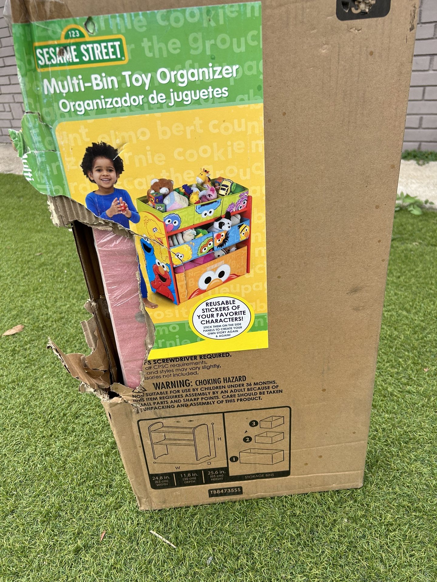 Sesame Street 6 Bin Design and Store Toy Organizer by Delta Children