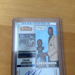 Calvin Johnson on card auto 3/10