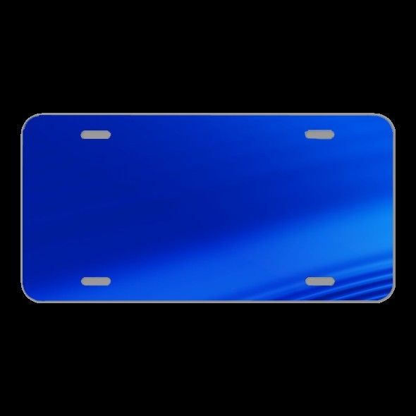 License Plate Novelty Car Front Banner Header Background Blue Wave
