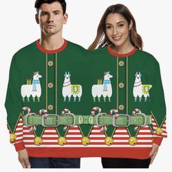 Ugly Christmas Couple Sweater Shirt Two People Unisex Jumper Novelty Christmas  new 