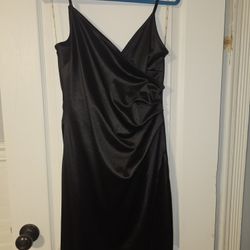 Black Satin Dress