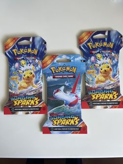 New Pokemon Surging Sparks Booster Packs Sealed (3)