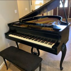 Beautiful Black Baby Grand Piano