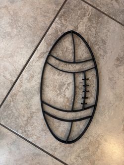 Metal Football Wall Decor