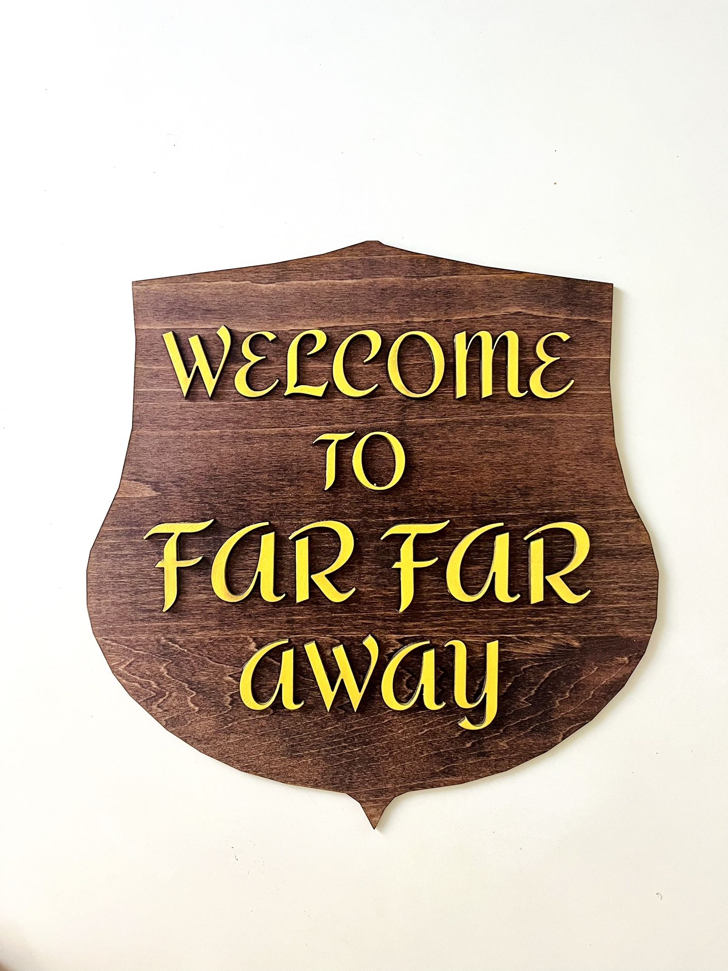 Shrek Welcome To Far Far Away Sign