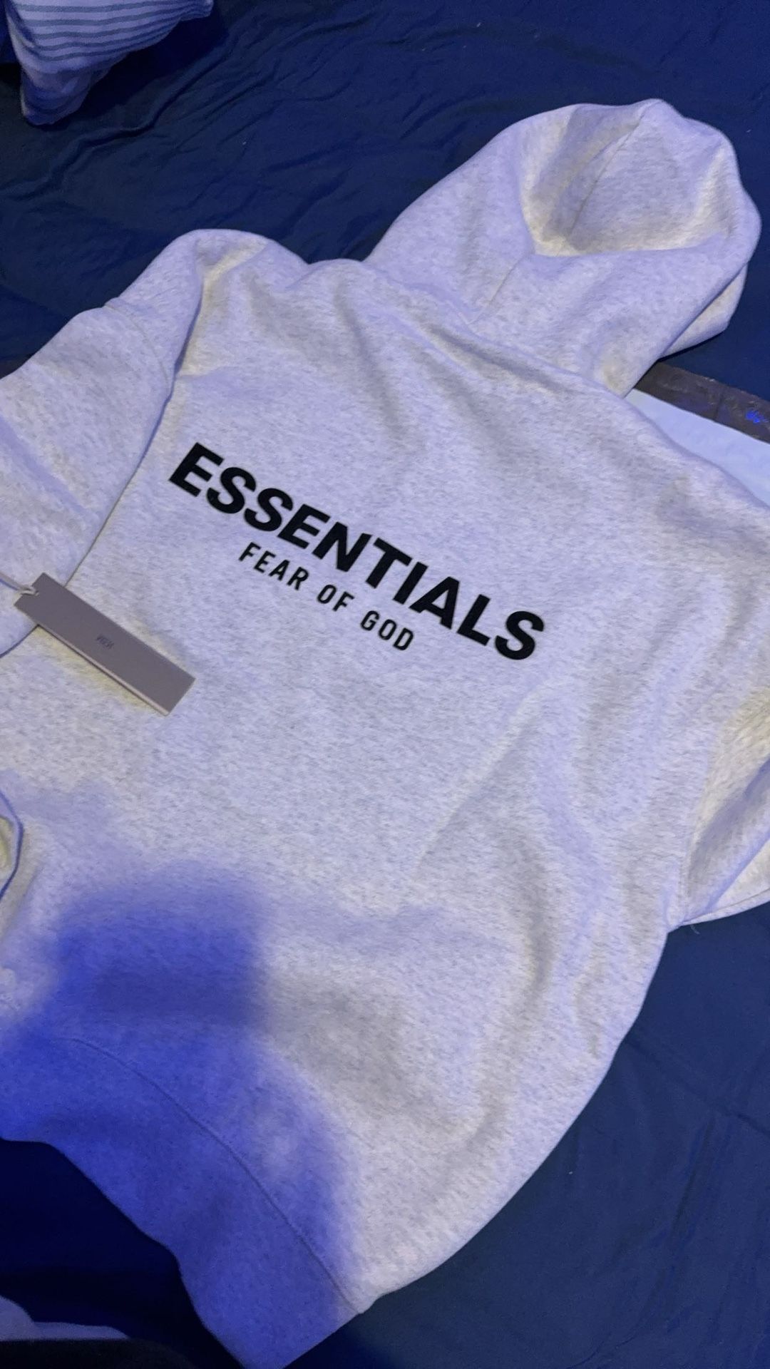 grey essential hoodie