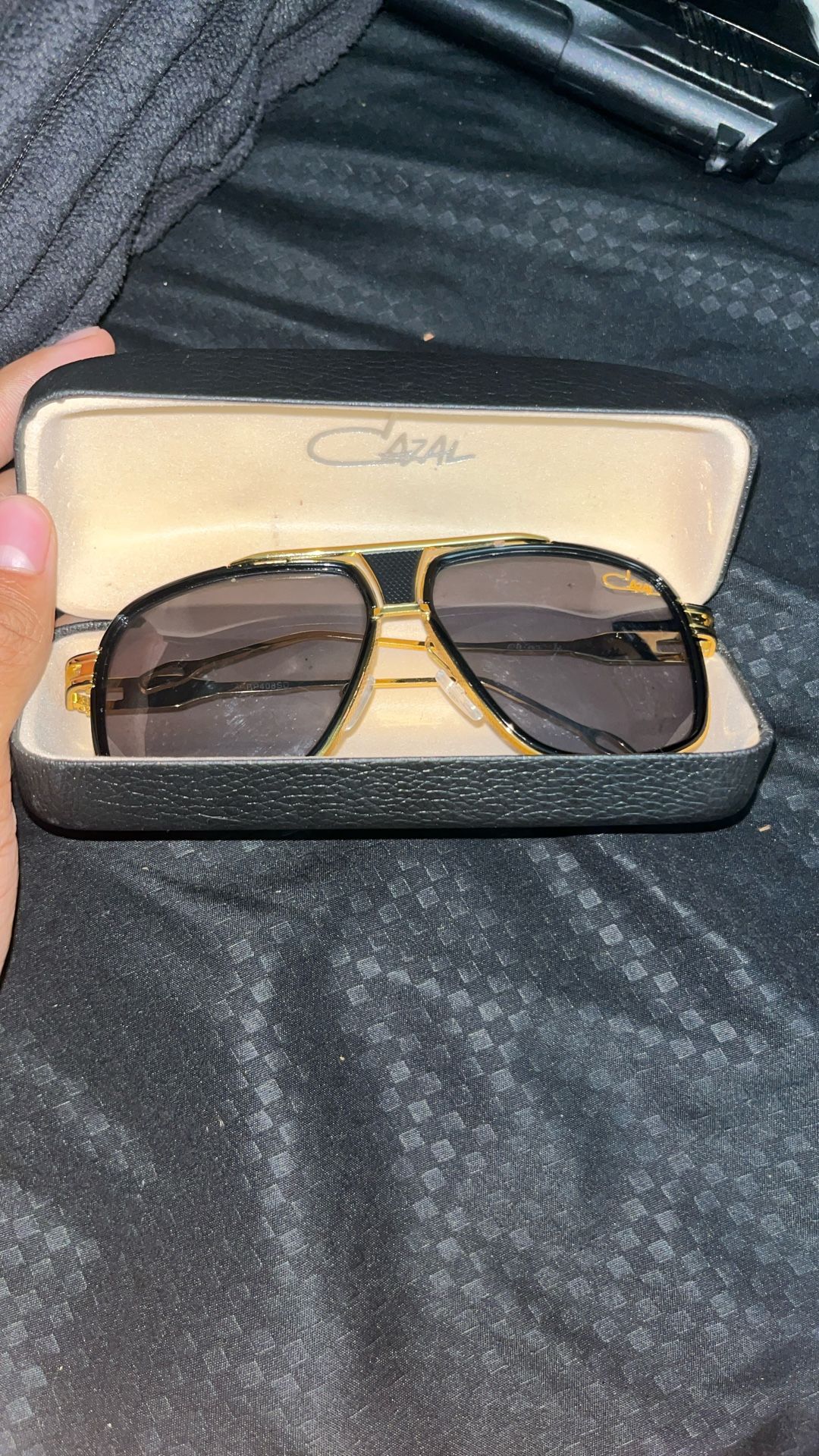 cazal sunglasses luxury gold and black