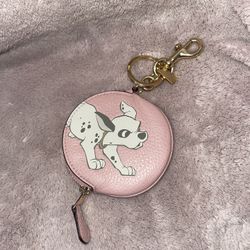 Disney X Coach 101 Dalmatians Pink Coin Purse 