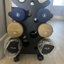 Dumbbell Set With Rack