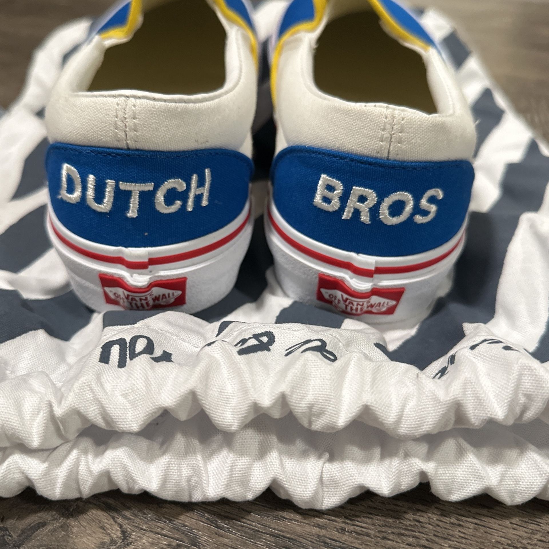 DUTCH BROS CUSTOM SLIP ON VANS