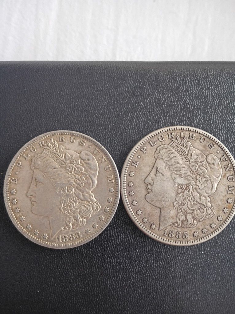 2 Silver Morgan Dollars