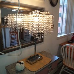 Med. Crystal Table Lamp 