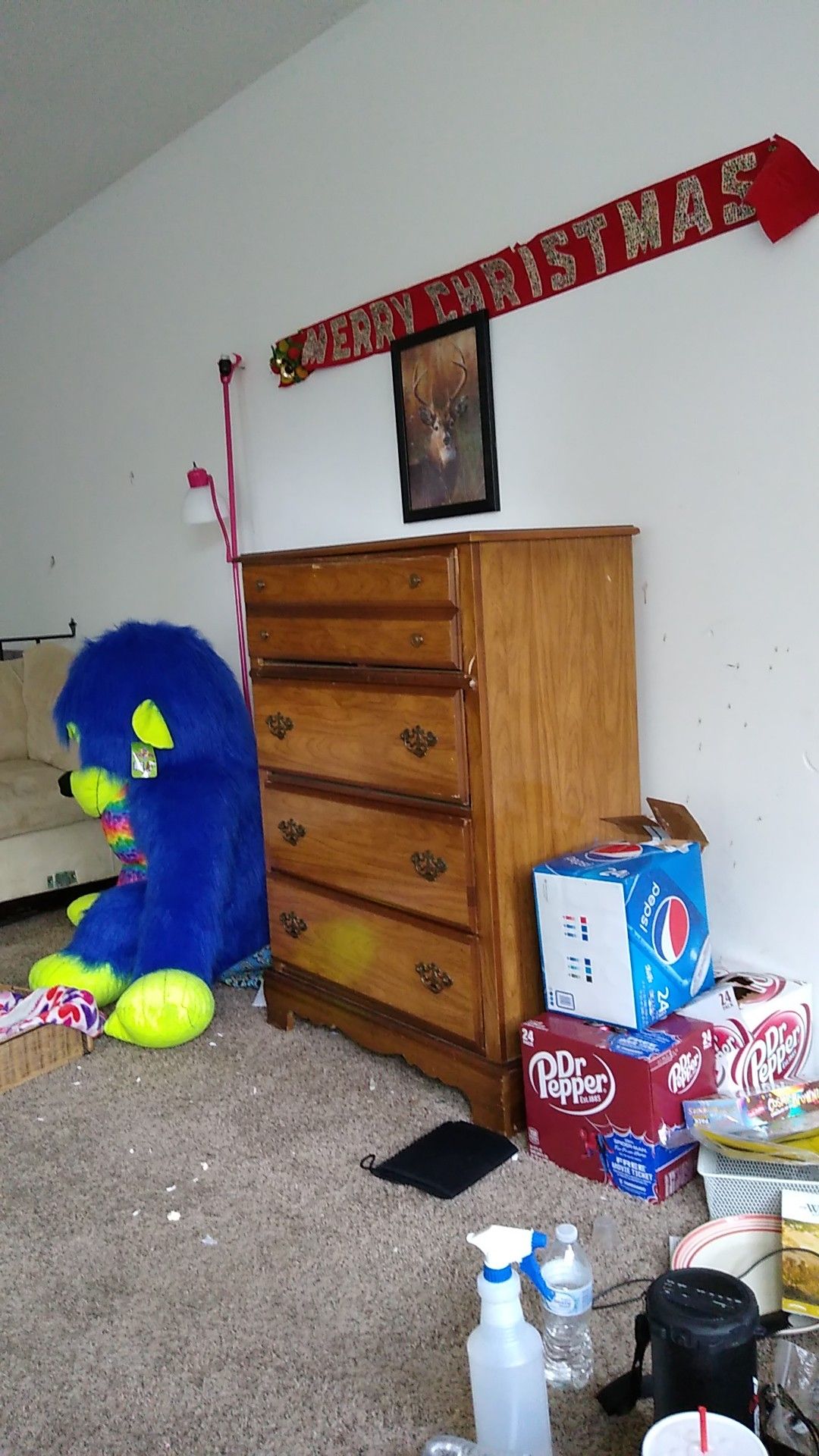 Dresser night stand desk TV and radio kitchen things anything you need come by and take a look and make an offer and it's yours moving out sale
