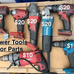 ON SALE NAME BRAND TOOLS FOR PARTS (BROKEN TOOLS)