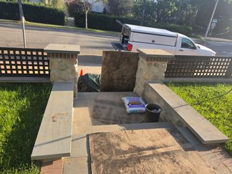 Block walls and concrete